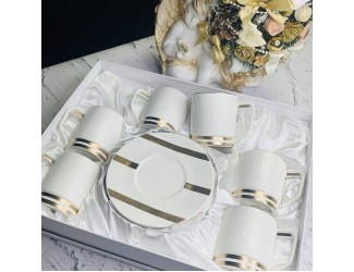 Чайный набор 12предметов 240мл Lenardi Эллада 133-257 белый