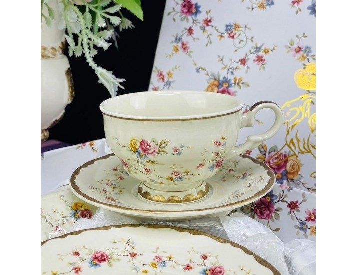 Набор чайных пар на 6 персон 12 предметов 250мл Lenardi 133-320