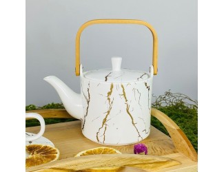 Чайник заварочный 800мл Lenardi 133-425 белый