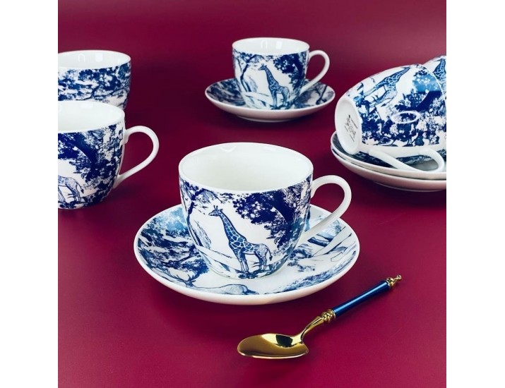 Набор чайных пар на 6 персон 12 предметов 260мл Lenardi 133-432