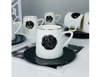 Набор чайных пар на 6 персон 12 предметов 220мл Lenardi 133-459