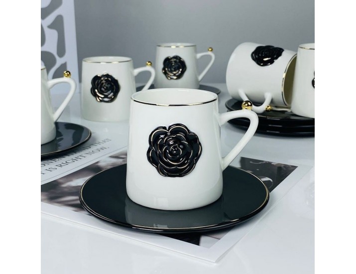 Набор чайных пар на 6 персон 12 предметов 220мл Lenardi 133-459