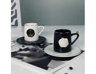 Набор кофейных пар на 2 персоны 4 предмета 95мл Lenardi 133-462