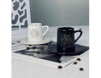 Набор кофейных пар на 2 персоны 4 предмета 95мл Lenardi 133-463