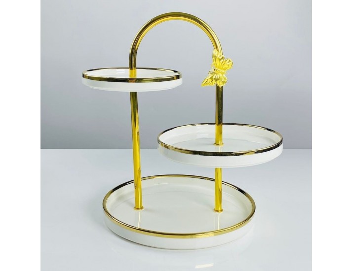 Трехъярусная этажерка Lenardi Лазурит 133-467