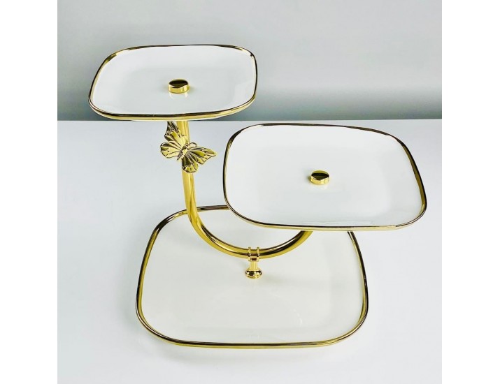 Трехъярусная этажерка Lenardi Лазурит 133-468