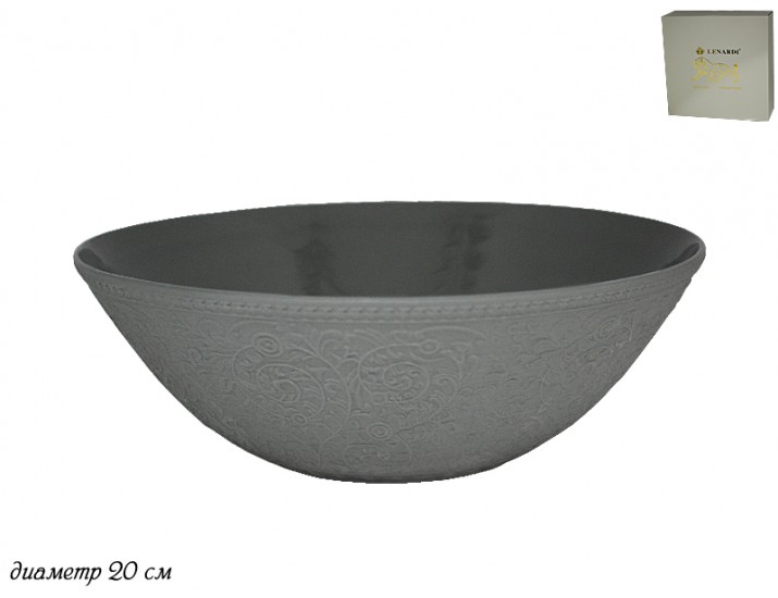 Салатник 20см Lenardi GREENBLACK 135-022/1