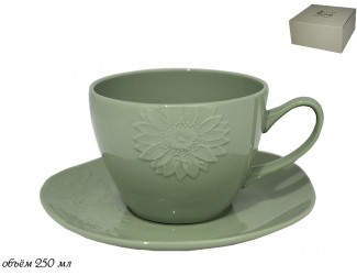 Чайная пара 350мл Lenardi GREENBLACK зелёный 135-036