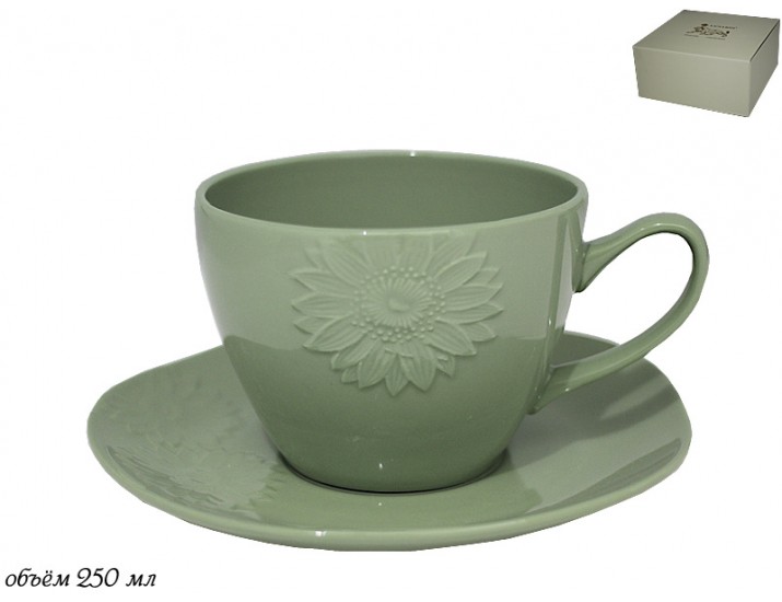 Чайная пара 350мл Lenardi GREENBLACK зелёный 135-036