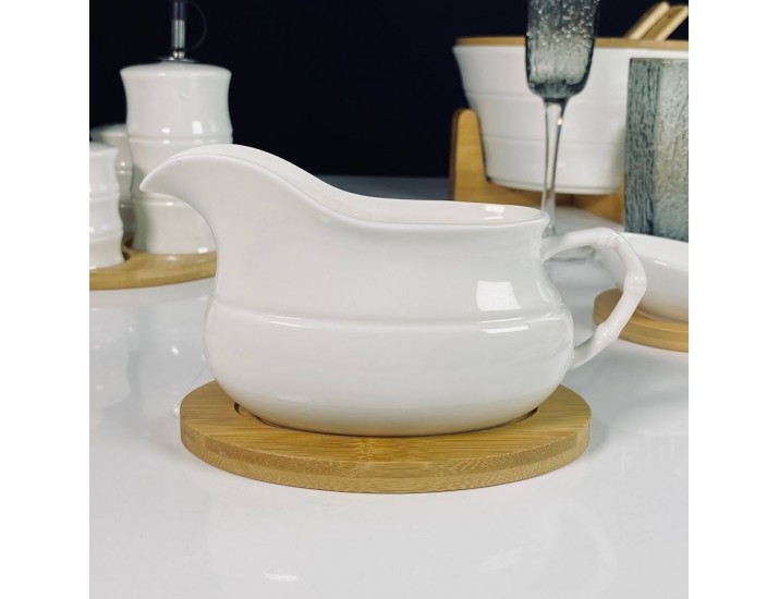 Соусник 360мл на подставке Lenardi Bamboo 140-180
