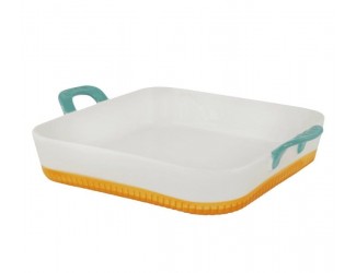 Квадратное блюдо для запекания 27см с ручками 142-069