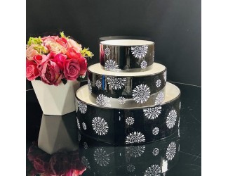 Набор из 3 салатников 21см,15,5см,10,5см Lenardi 142-080 чёрный