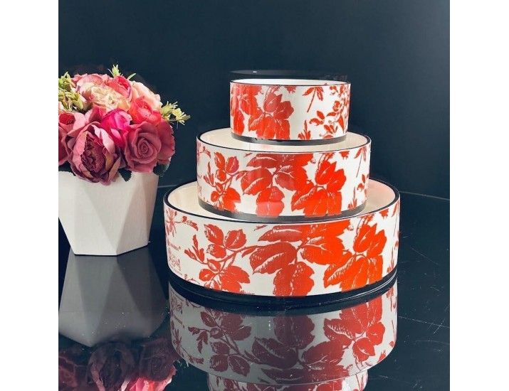 Набор из 3 салатников 21см,15,5см,10,5см Lenardi 142-082 красный