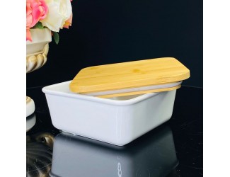 Квадратное блюдо для запекания 20см с бамбук.крышкой 142-088