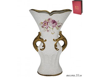 Ваза для цветов 37см Lenardi Азалия Мраморная 144-106