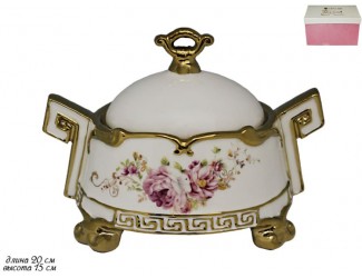 Сахарница с крышкой 20см Lenardi Азалия 144-207