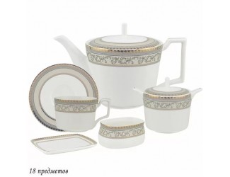 Чайный сервиз на 6 персон 18 предметов Lenardi Элегант 145-365