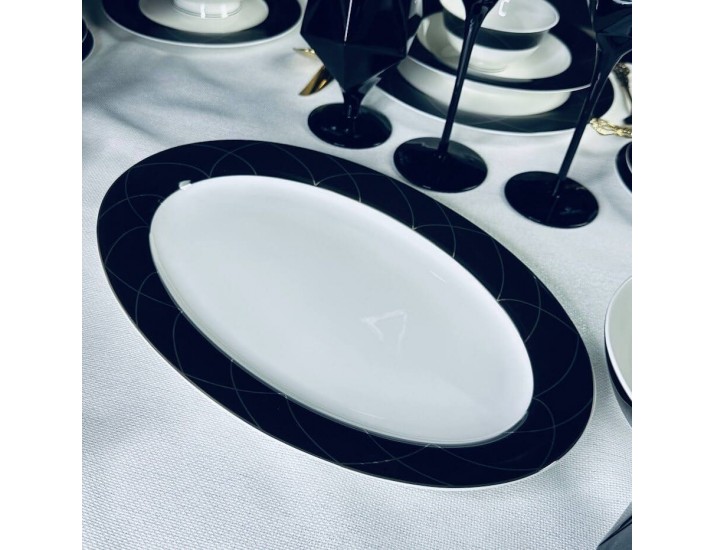 Блюдо овальное 35,5см Lenardi Pandora 145-424