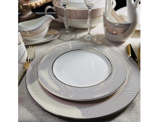 Набор из 6 тарелок 22см Lenardi Золотая Симфония 145-504