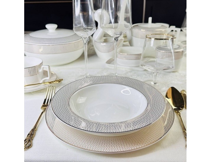 Набор из 6 глубоких тарелок 23см Lenardi Севилья 145-541