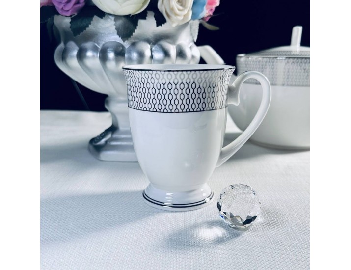 Кружка 350мл Lenardi Севилья серебро 145-555