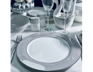 Набор из 6 тарелок 27см Lenardi Севилья серебро 145-557