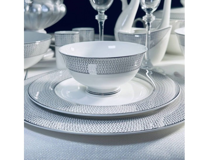 Набор из 6 салатников 11,5см Lenardi Севилья серебро 145-568