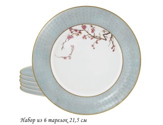 Набор из 6 глубоких тарелок 23см Lenardi Сакура 145-634