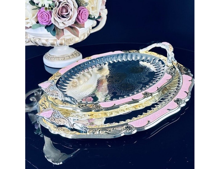 Набор из 2 овальных подносов 36,5/44см Lenardi 151-017