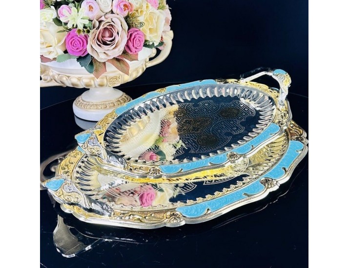 Набор из 2 овальных подносов 36,5/44см Lenardi 151-034