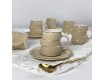 Набор кофейных пар на 6 персон 12 предметов 140мл Lenardi 155-010 бежевый