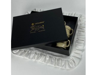 Набор кофейных пар на 6 персон 12 предметов 140мл Lenardi 155-010 бежевый