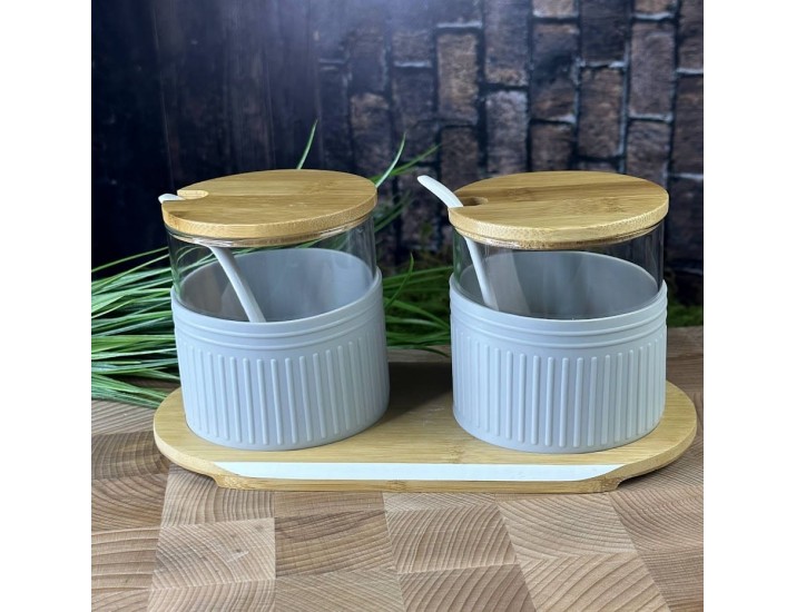 Набор для специй 2пр. с ложками на подставке Lenardi 160-229