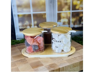 Набор для специй 3предмета с ложками на подставке Lenardi 160-232