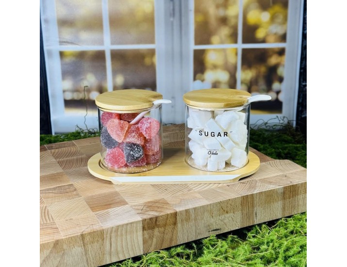 Набор для специй 2 предмета с ложками на подставке Lenardi 160-234