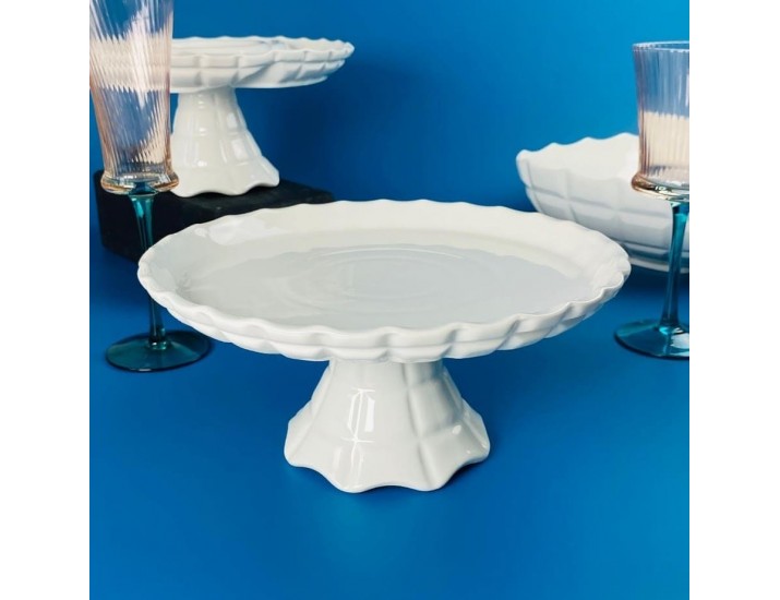 Блюдо 25х11,5см на ножке Lenardi Корнелия 163-045