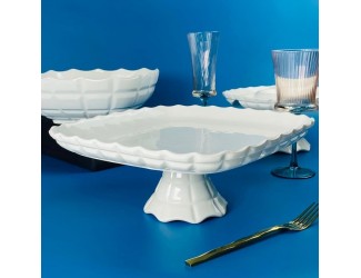 Квадратное блюдо 25,5х11,5см на ножке Lenardi Корнелия 163-059