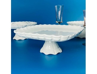 Квадратное блюдо 30,5х12см на ножке Lenardi Корнелия 163-060