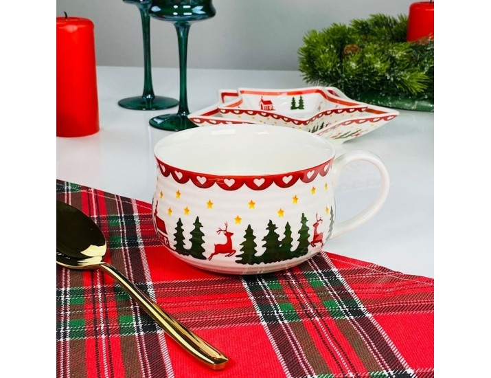 Бульонница 500мл Lenardi НОВЫЙ ГОД 164-058