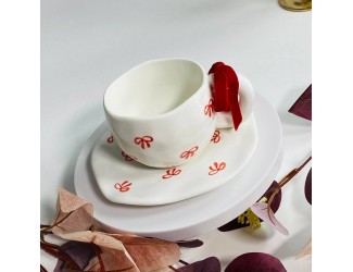 Чайная пара 300мл Lenardi 164-163 бантики