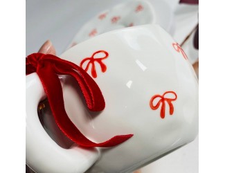 Чайная пара 300мл Lenardi 164-163 бантики