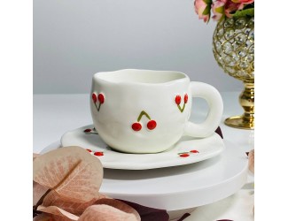 Чайная пара 300мл Lenardi 164-164 вишенки