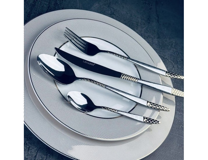 Набор столовых приборов на 6 персон 24 предмета Lenardi 200-032