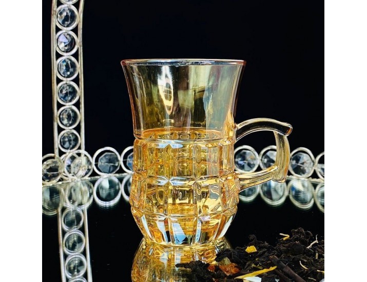 Набор из 6 стаканов 150мл Lenardi 200-051 янтарный