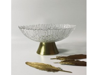 Конфетница 20,5см на ножке 200-119