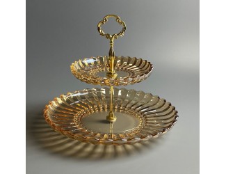 Двухъярусная этажерка 200-172 янтарная