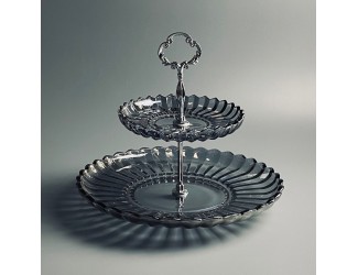 Двухъярусная этажерка 200-173 серая