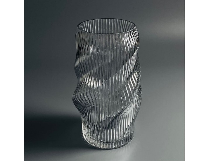 Ваза 24,5см Lenardi 200-176 серая