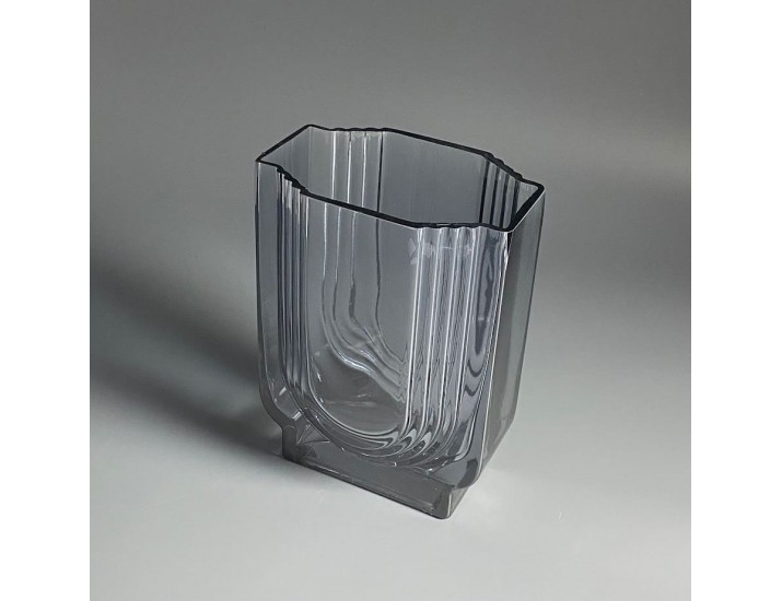 Ваза 21см Lenardi 200-192 серая