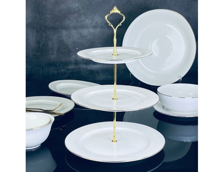 Трехъярусная этажерка Lenardi Moon 102-085